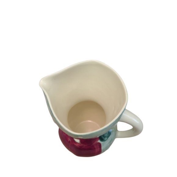 AMERICAWARE USA WOOF & POOF Christmas Santa Design 10" Earthenware Pitcher Xmas - Picture 5 of 6